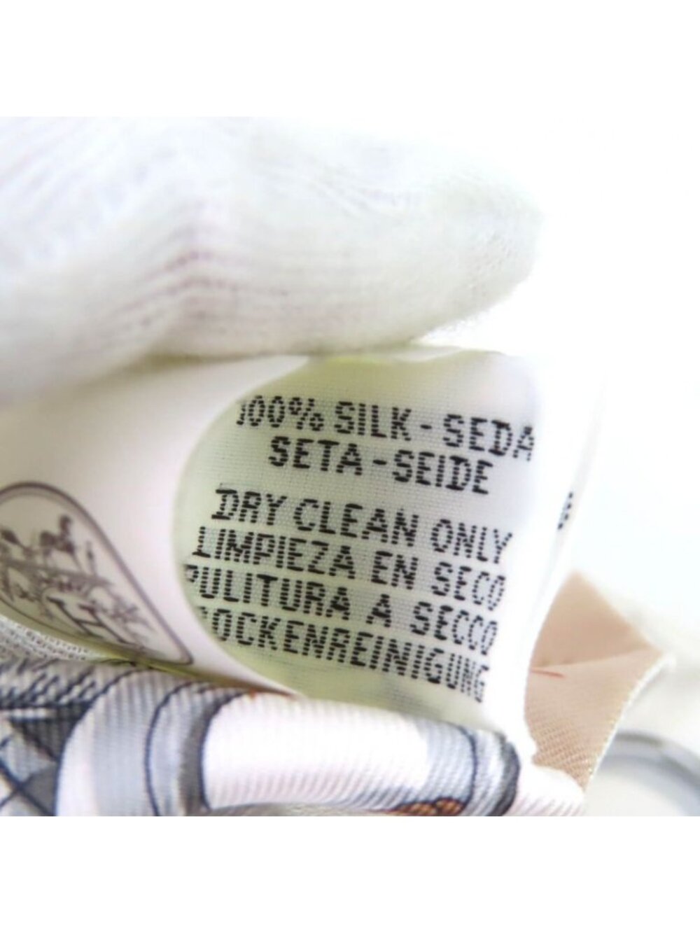 Hermes Twilly Sera Fete Silk Beige Rose Caramel White Scarf Recommended - Picture 9 of 9